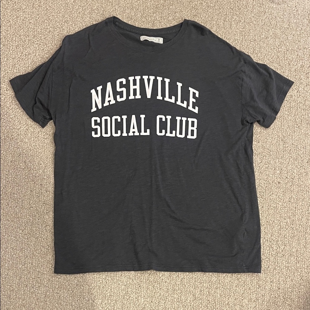 Abercrombie & Fitch Charcoal Tee
